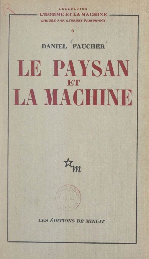 Couverture ebook de Le paysan et la machine, de Daniel Faucher