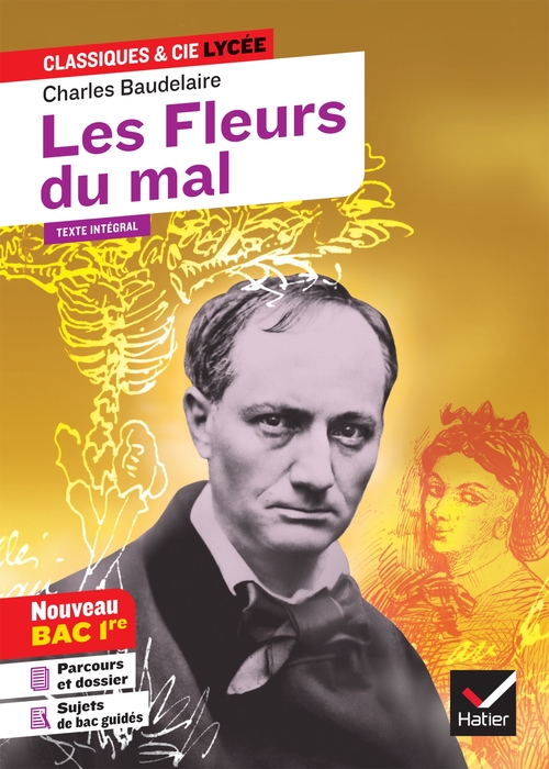 Couverture ebook de Les Fleurs du mal, de Charles Baudelaire