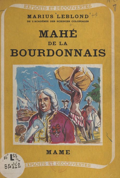 Couverture ebook de Mahé de La Bourdonnais, de Marius Leblond