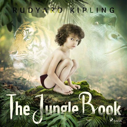 audiobook cover of The Jungle Book, by Rudyard Kipling