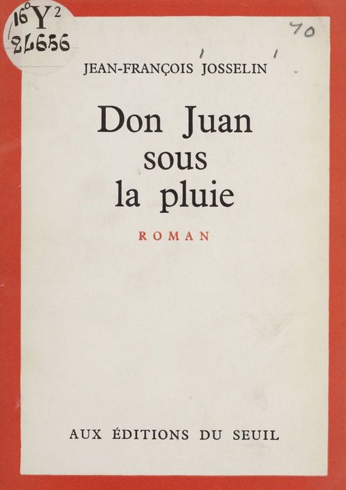 ebook cover of Don Juan sous la pluie, by Jean-Francois Josselin