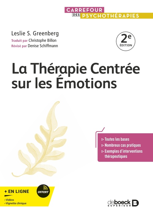 Couverture ebook de La Thérapie Centrée sur les Émotions, de Leslie Greenberg