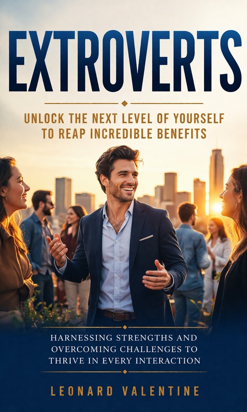 Couverture ebook de Extroverts: Unlock the Next Level of Yourself to Reap Incredible Benefits, de Leonard Valentine