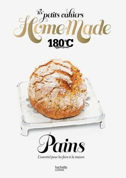 Couverture ebook de Les petits cahiers Home Made 180°C - Pains, de 180°C