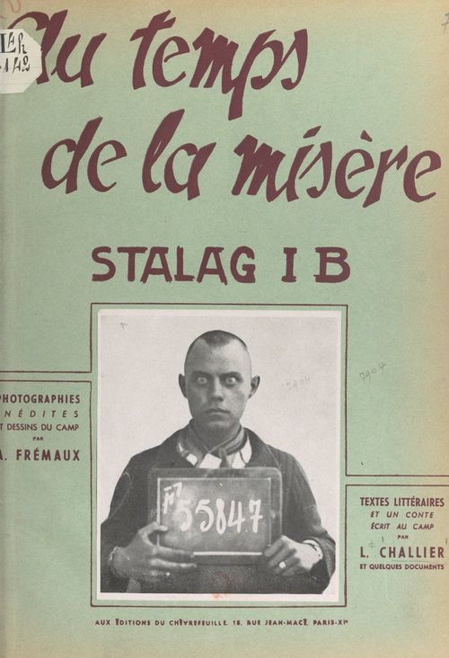Couverture ebook de Au temps de la misère : stalag 1 B, de Louis Challier