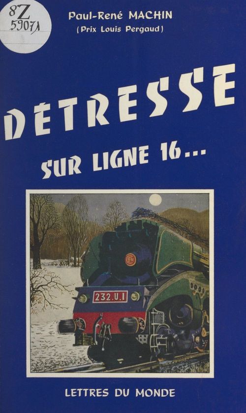 Couverture ebook de Détresse sur ligne 16..., de Paul-Rene Machin