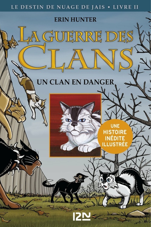 ebook cover of La guerre des clans - BD : Le Destin de Nuage de Jais - Tome 2 Un clan en danger, by Erin Hunter, James L. Barry