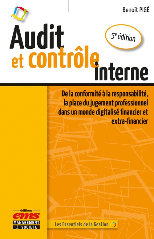 Couverture ebook de Audit et contrôle interne - 5e édition, de Benoît Pigé