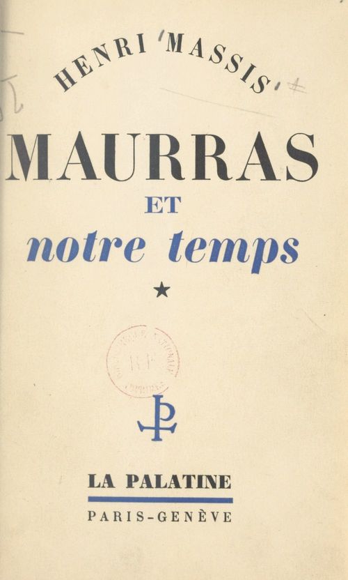 Couverture ebook de Maurras et notre temps (1), de Henri Massis
