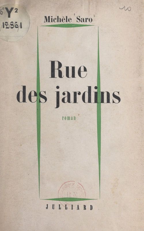 Couverture ebook de Rue des jardins, de Michele Saro