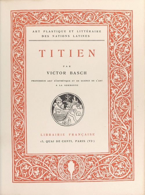 ebook cover of Titien, by Victor Basch
