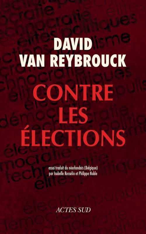 ebook cover of Contre les élections, by David Van Reybrouck