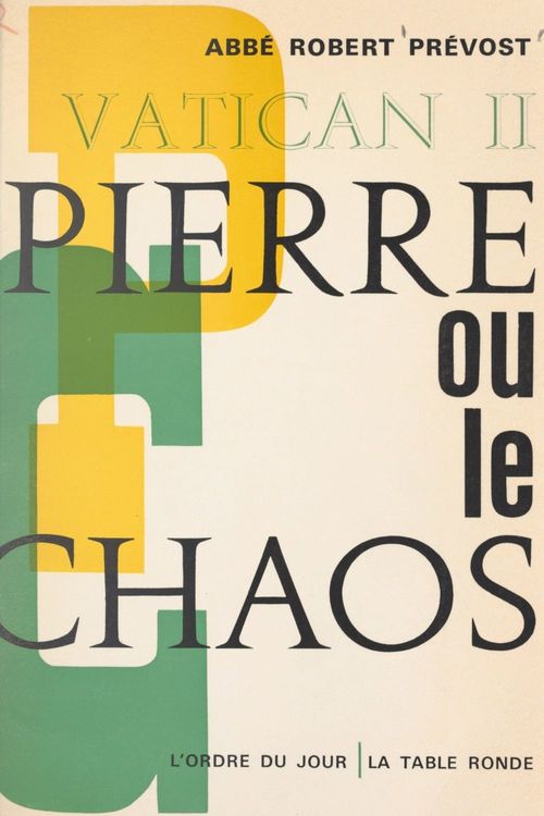 ebook cover of Vatican II : Pierre ou le chaos, by Robert Prevost