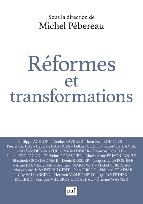 Couverture ebook de Réformes et transformations, de Michel Pébereau