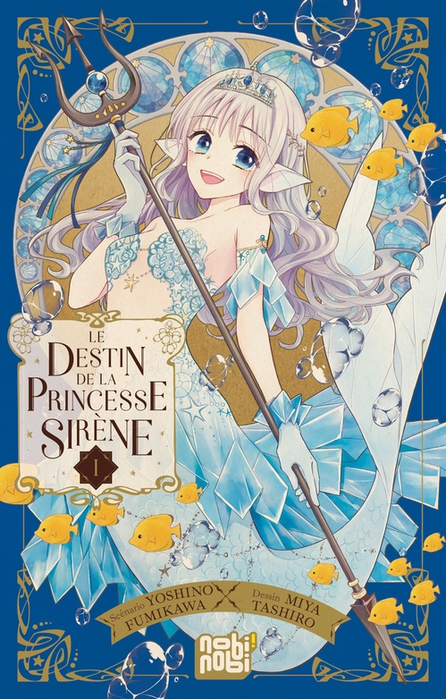 Couverture ebook de Le destin de la princesse sirène T01, de Miya Tashiro