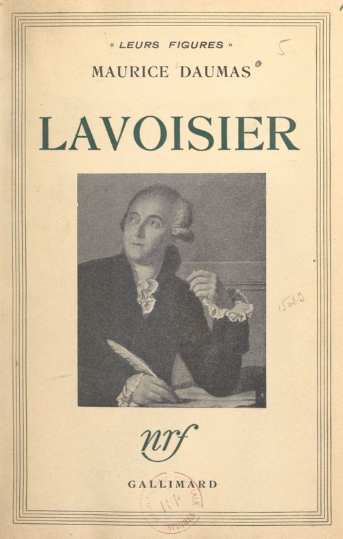ebook cover of Lavoisier, by Maurice Daumas
