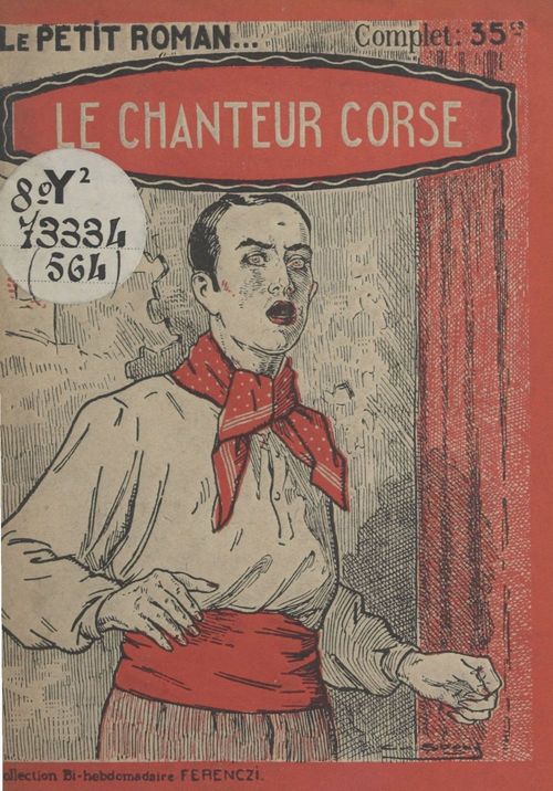 Couverture ebook de Le chanteur corse, de Line Deberre