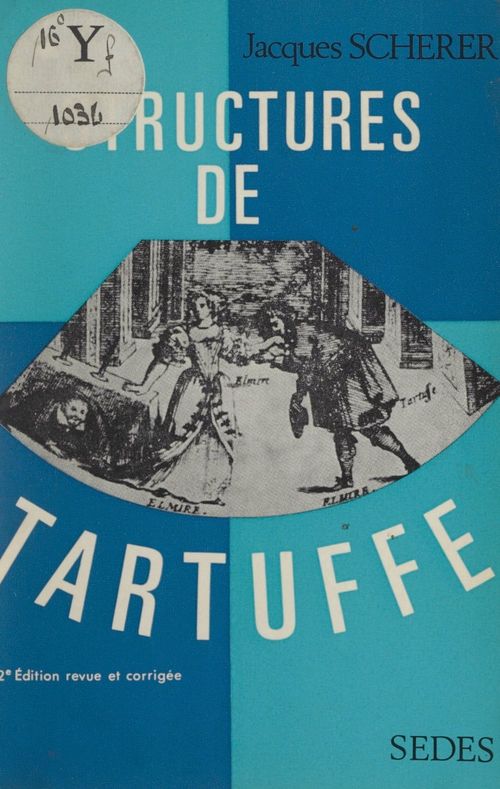 Couverture ebook de Structures de "Tartuffe", de Jacques Scherer