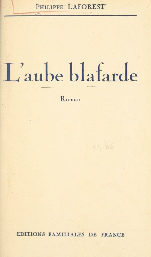 Couverture ebook de L'aube blafarde, de Philippe Laforest
