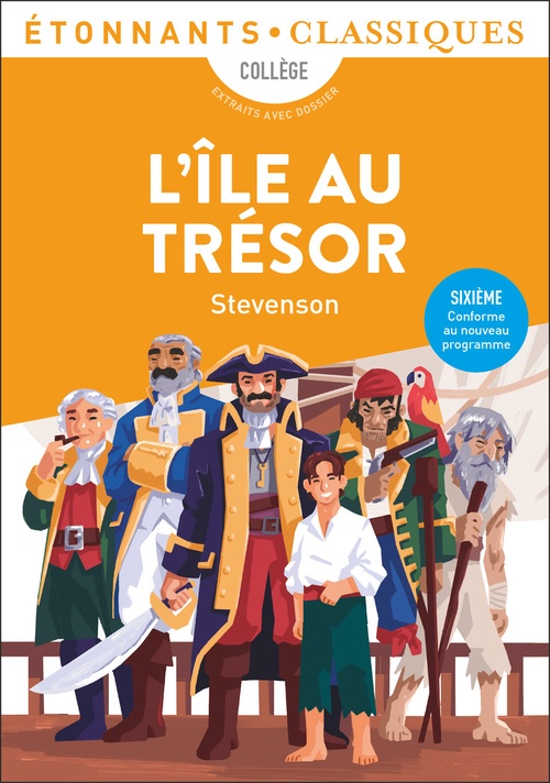 ebook cover of L'Île au trésor, by Robert Louis Stevenson