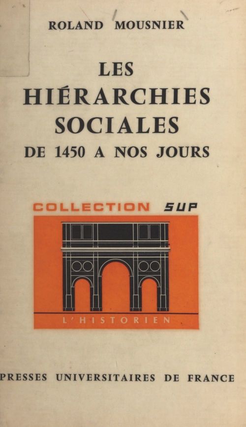 ebook cover of Les hiérarchies sociales, by Roland Mousnier