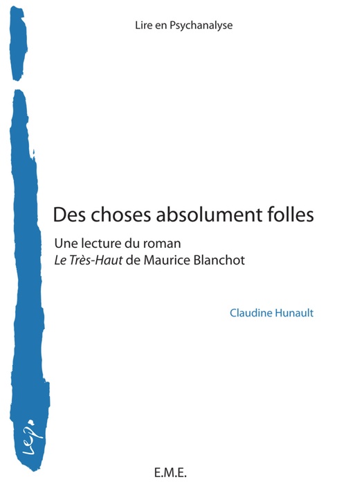Couverture ebook de Des choses absolument folles, de Claudine Hunault