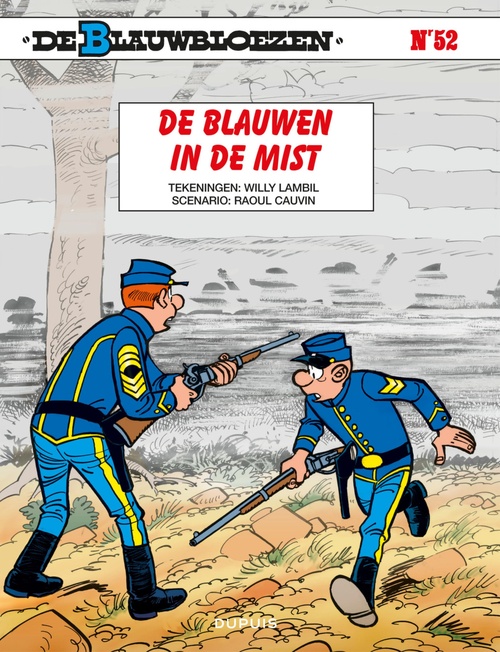 Couverture ebook de De Blauwen in de mist, de Raoul Cauvin, Willy Lambil