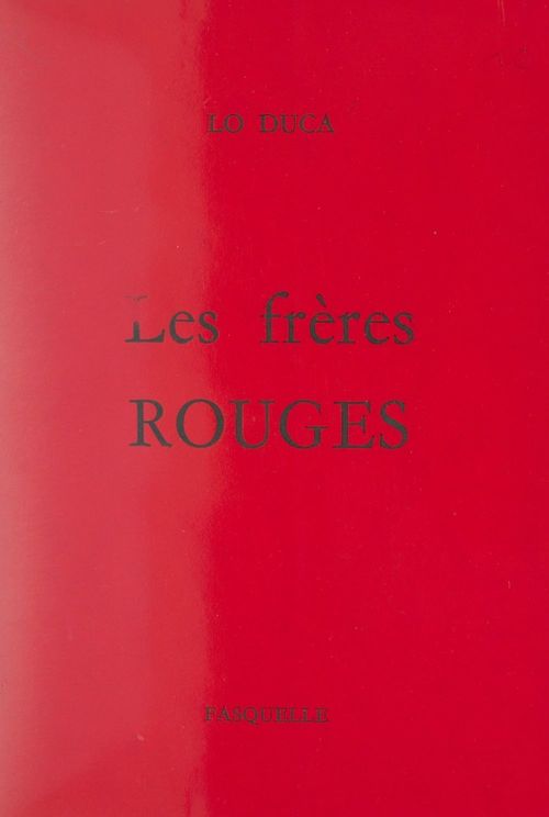 Couverture ebook de Les frères Rouges, de Lo Duca