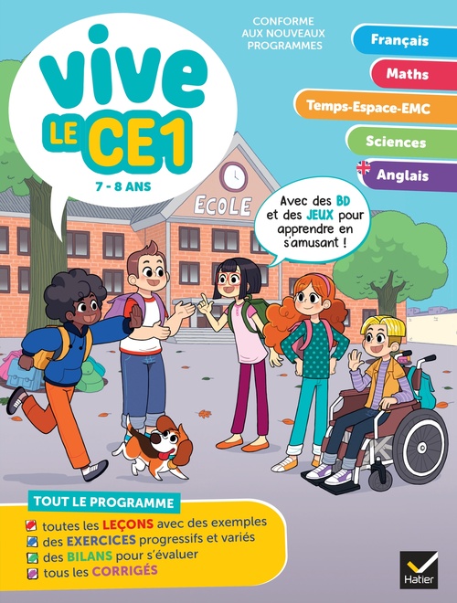 ebook cover of Vive le CE1 - 7 / 8  ans, by Dominique Estève, Lucie Domergue, Muriel Iribarne, Bénédicte Idiard, Marc Antoine, Richard Minguez, Corinne Touati, Ylly