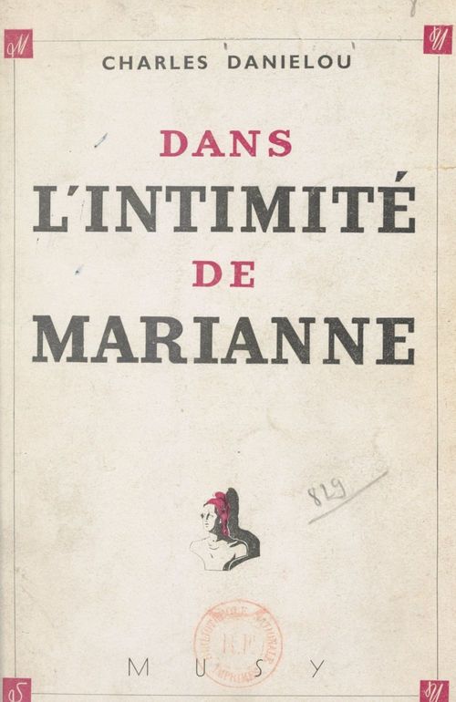 Couverture ebook de Dans l'intimité de Marianne, de Charles Danielou