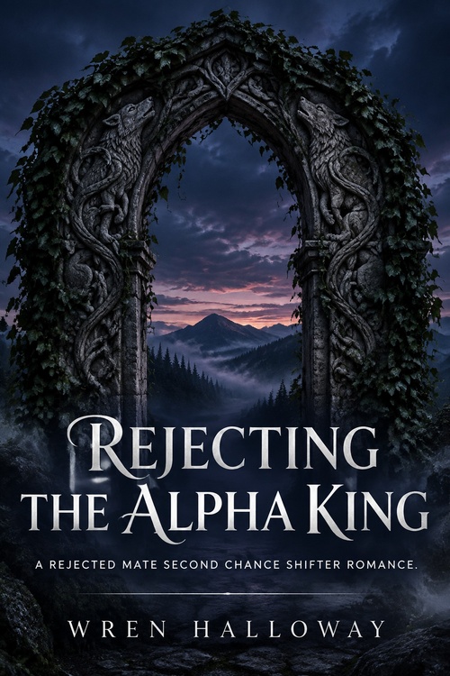 Couverture ebook de Rejecting the Alpha King, de Wren Halloway
