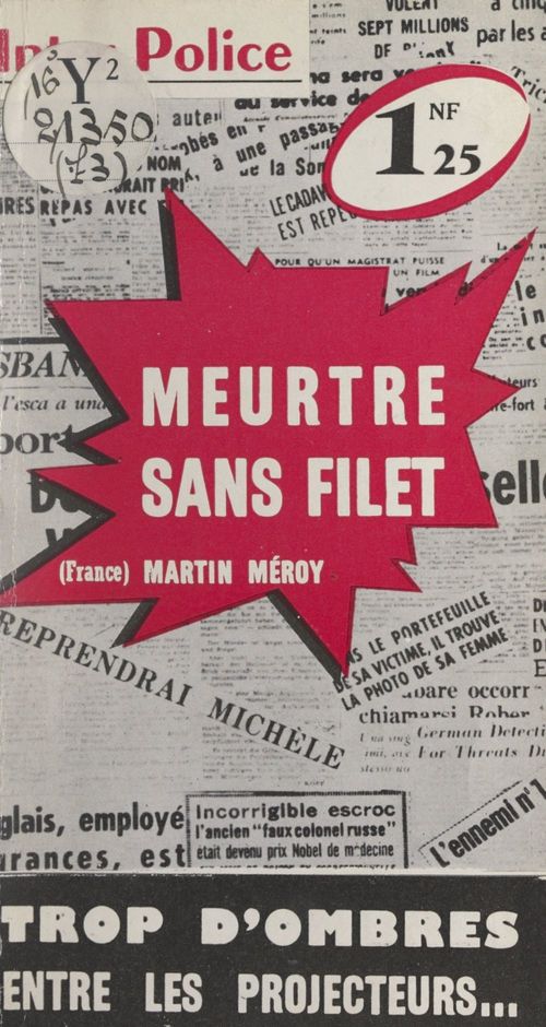 ebook cover of Meurtre sans filet, by Martin Meroy