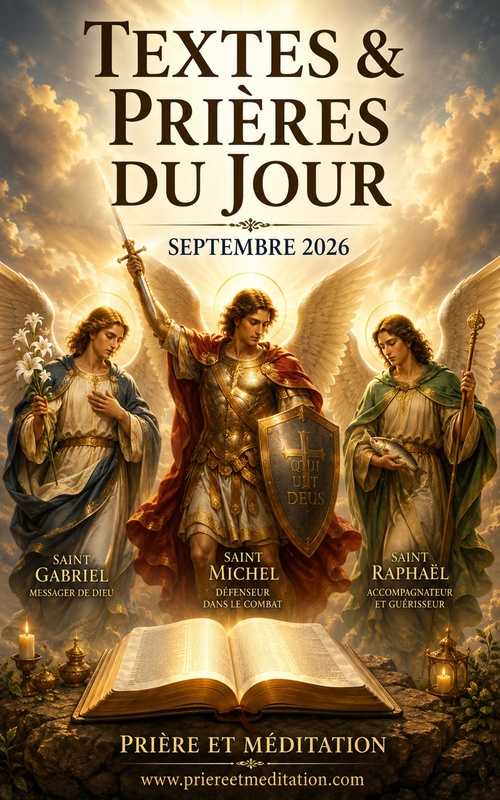 Couverture ebook de Textes & Prières du Jour - Septembre 2026, de Prière Et Méditation