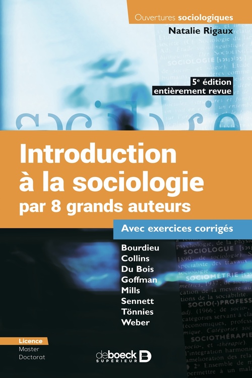 ebook cover of Introduction à la sociologie par 8 grands auteurs, by Natalie Rigaux