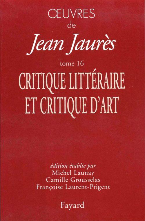 ebook cover of Oeuvres tome 16, by Jean Jaurès