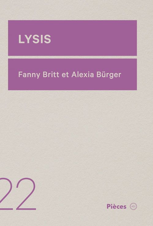 Couverture ebook de Lysis, de Fanny Britt, Alexis Burger