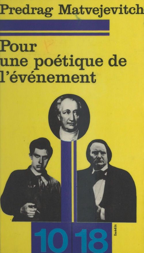 ebook cover of Pour une poétique de l'événement : La poésie de circonstance, by Predrag Matvejevitch