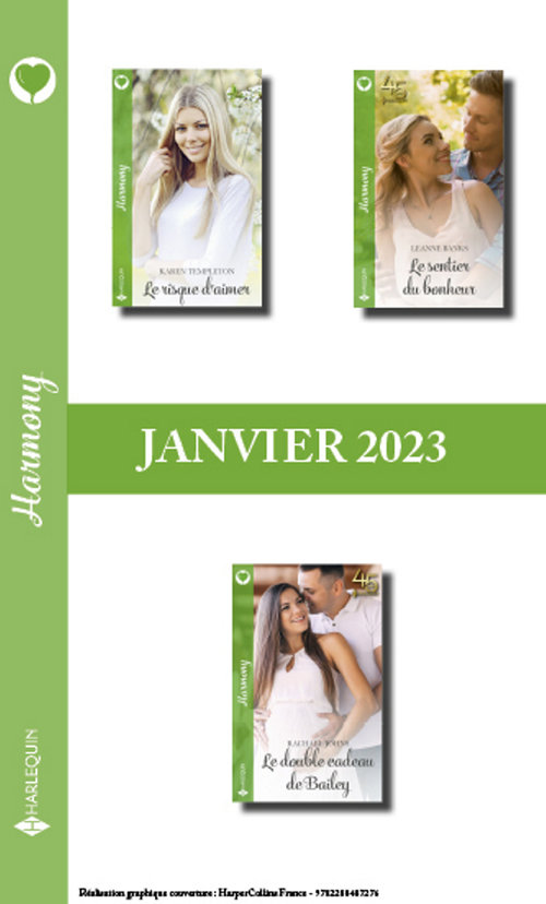 ebook cover of Pack mensuel Harmony - 3 romans (Janvier 2023), by Leanne Banks, Rachael Johns, Karen Templeton