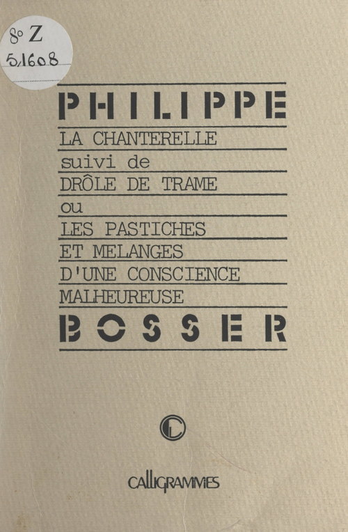 Couverture ebook de La chanterelle, de Philippe Bosser