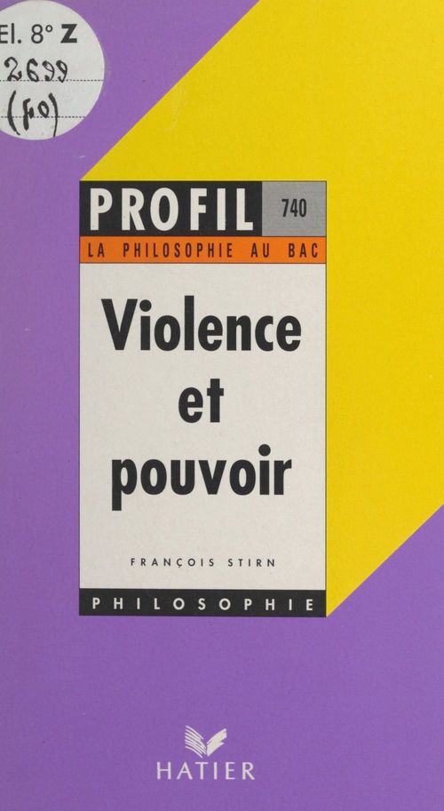 ebook cover of Violence et pouvoir, by Francois Stirn