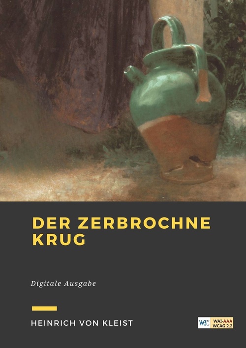 ebook cover of Der zerbrochne Krug, by Heinrich von Kleist