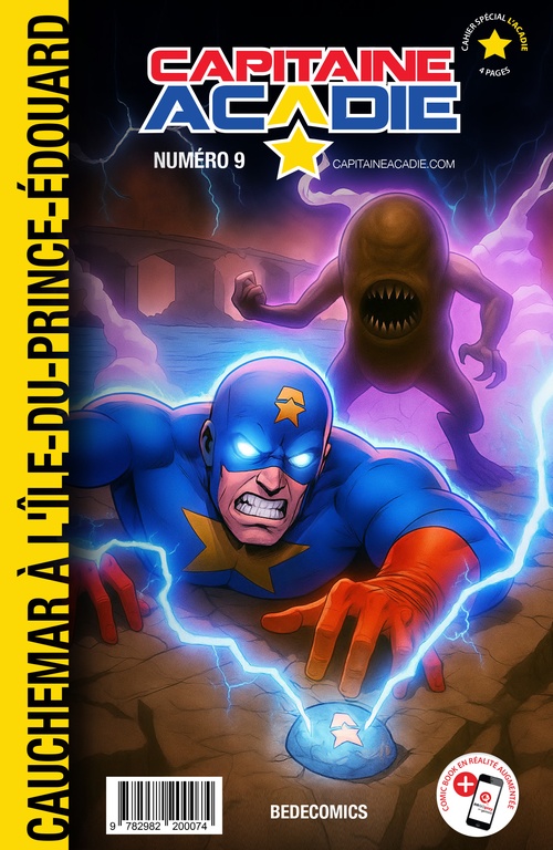 Couverture ebook de Capitaine Acadie T.9. - Cauchemar à l'Île-du-Prince-Édouard, de Daniel Bouffard, Dany Bouffard
