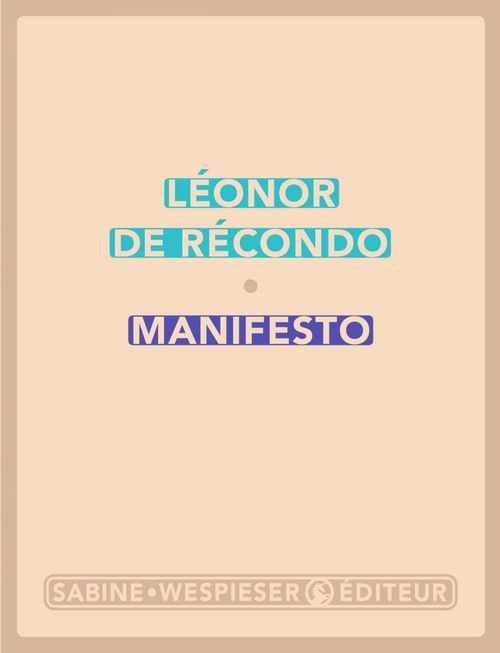 Couverture ebook de Manifesto, de Léonor de Récondo