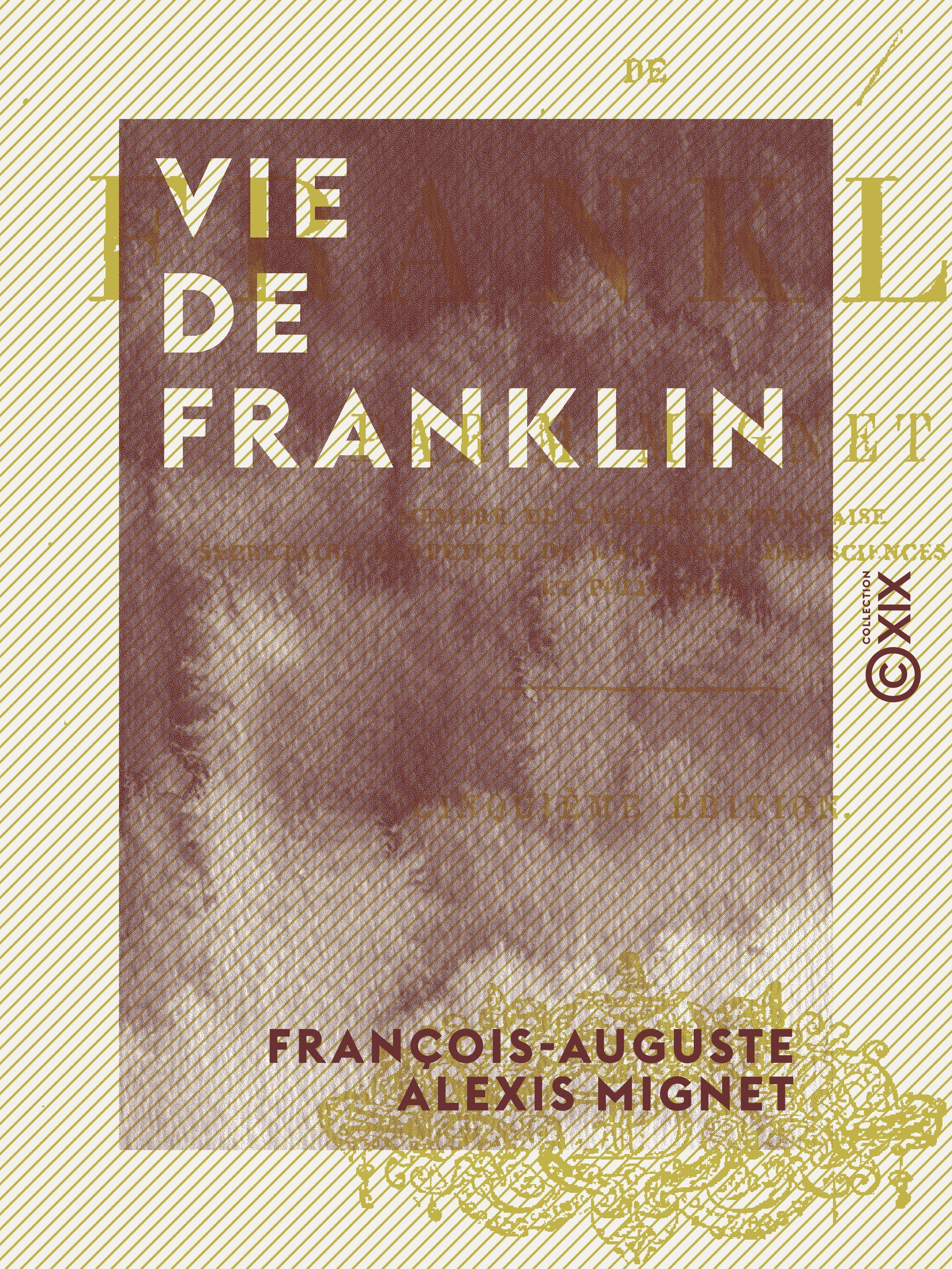ebook cover of Vie de Franklin, by Francois-Auguste Alexis Mignet
