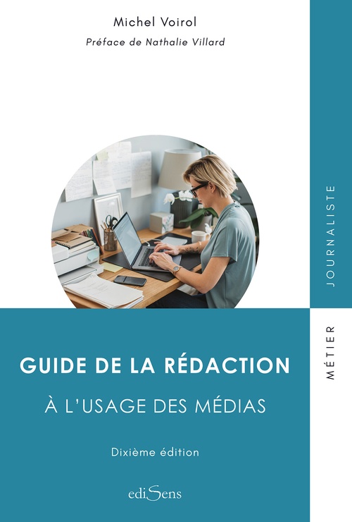 Couverture ebook de Guide de la rédaction à l'usage des médias, de Michel Voirol