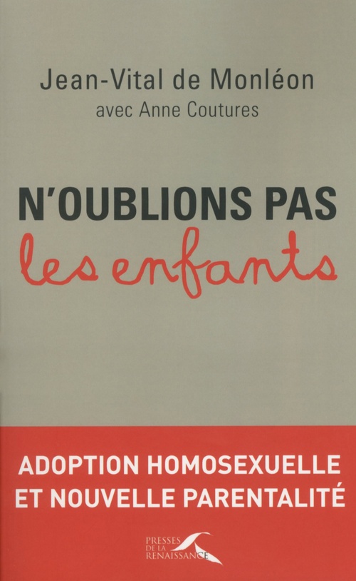 Couverture ebook de N'oublions pas les enfants, de Jean-Vital de Monléon, Anne Coutures