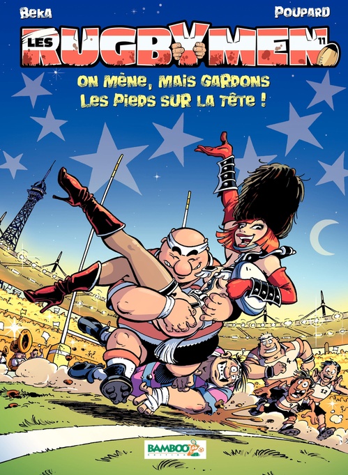 Couverture ebook de Les Rugbymen - Tome 11 - On mène, mais gardons les pieds sur la tête !, de BeKa, Poupard