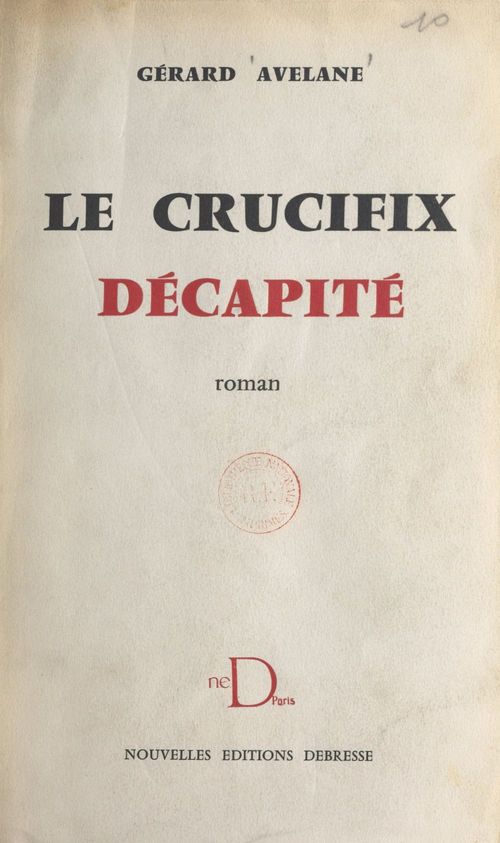 ebook cover of Le crucifix décapité, by Gerard Avelane