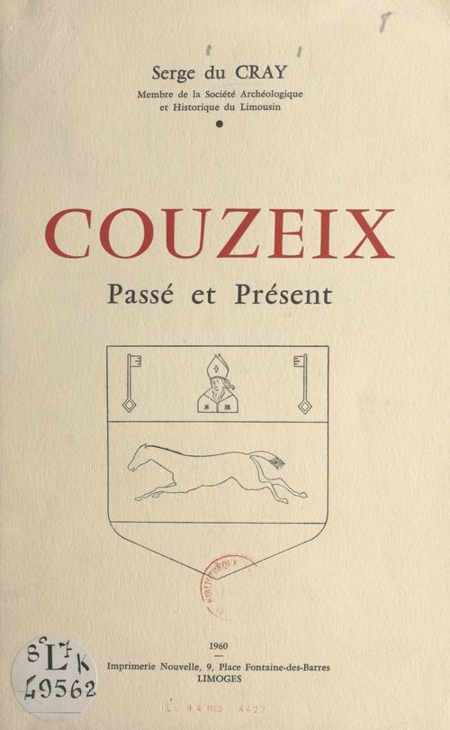 ebook cover of Couzeix, by Serge Du Cray
