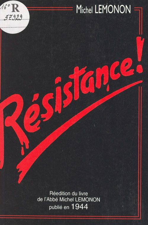 Couverture ebook de Résistance !, de Michel Lemonon